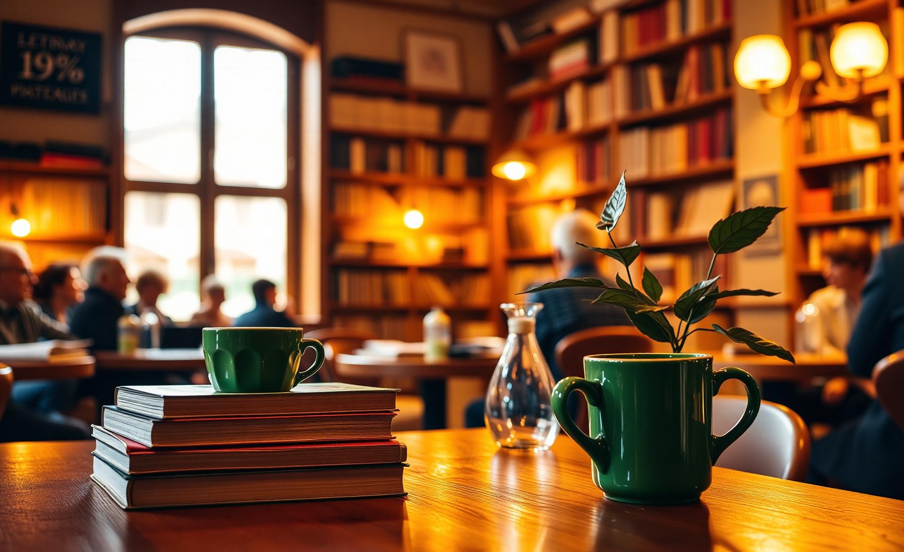 Persone a un evento culturale del Caffè Letterario